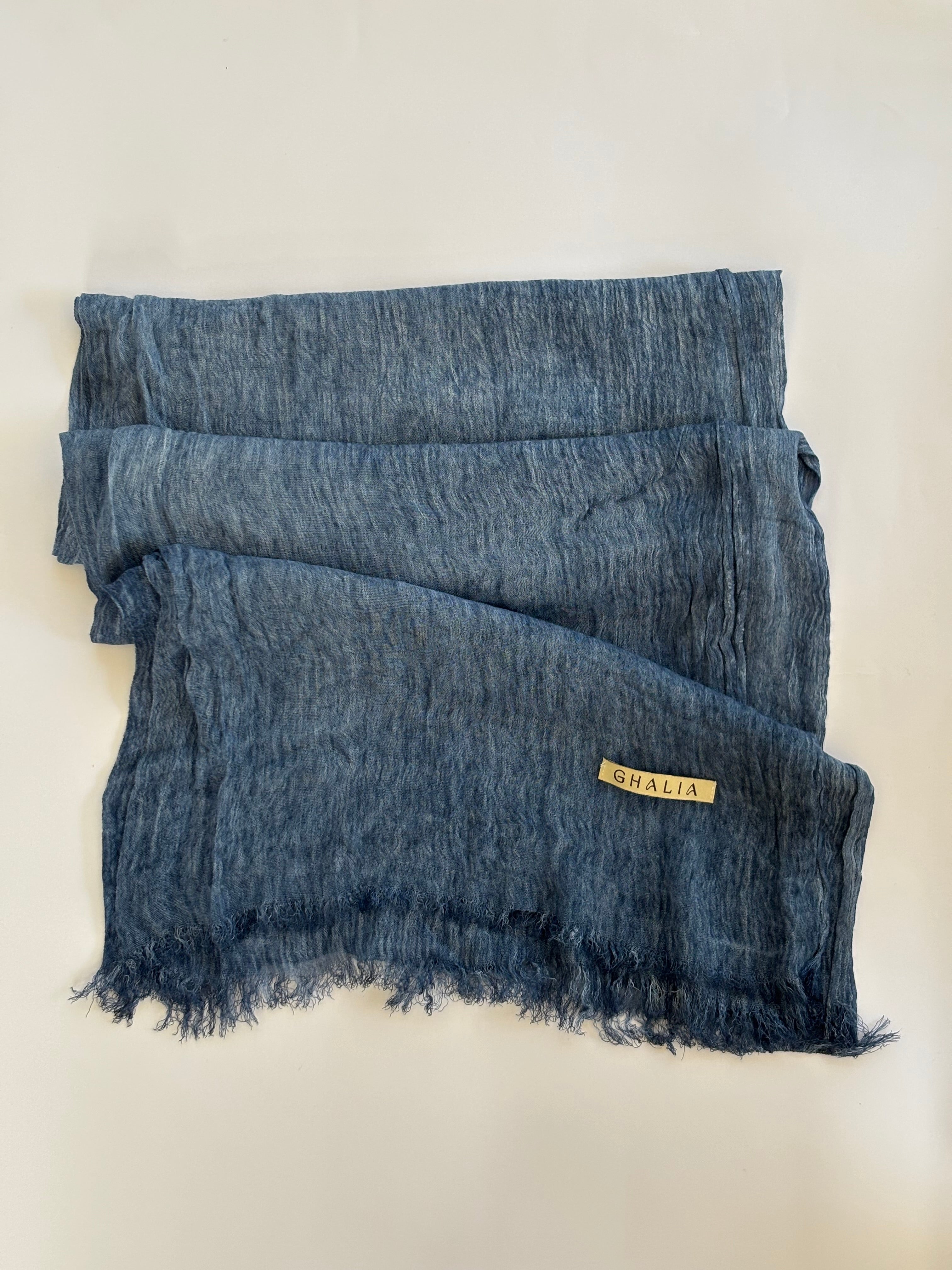 Blue jeans Kuwaiti cotton crinkle