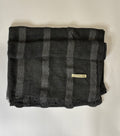 Charcoal grey striped hijab