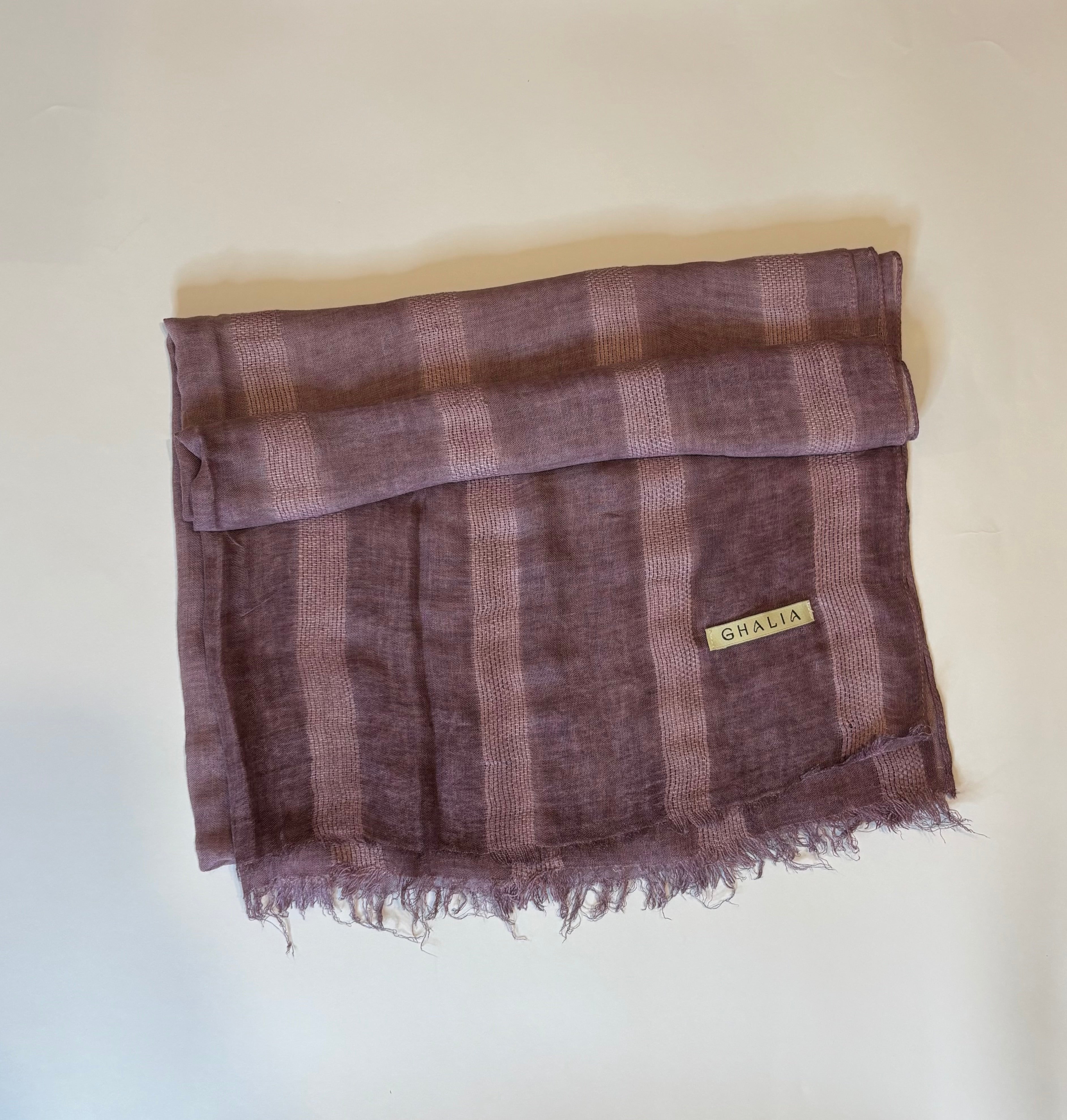 Grape striped hijab