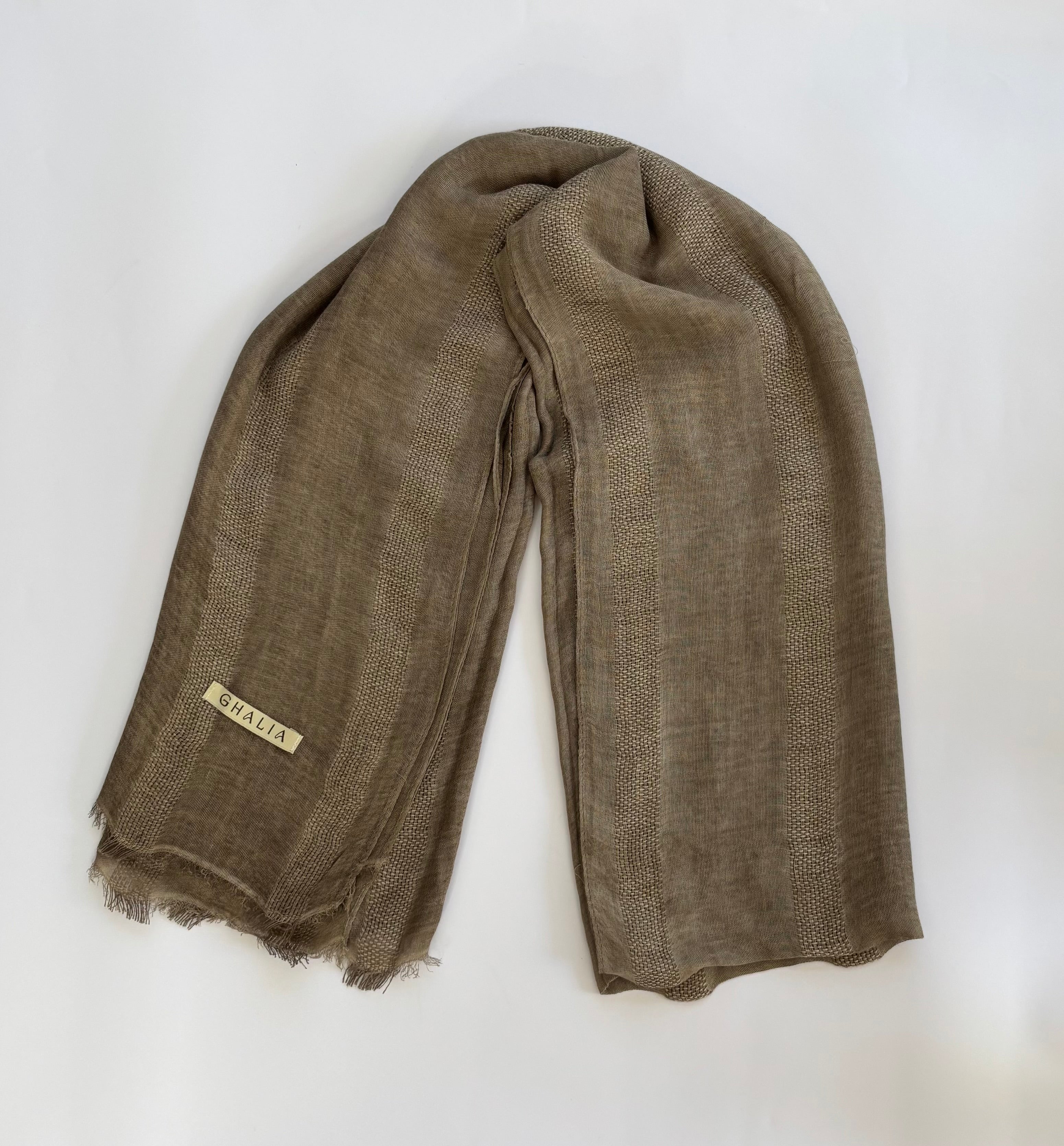 Mocha striped hijab
