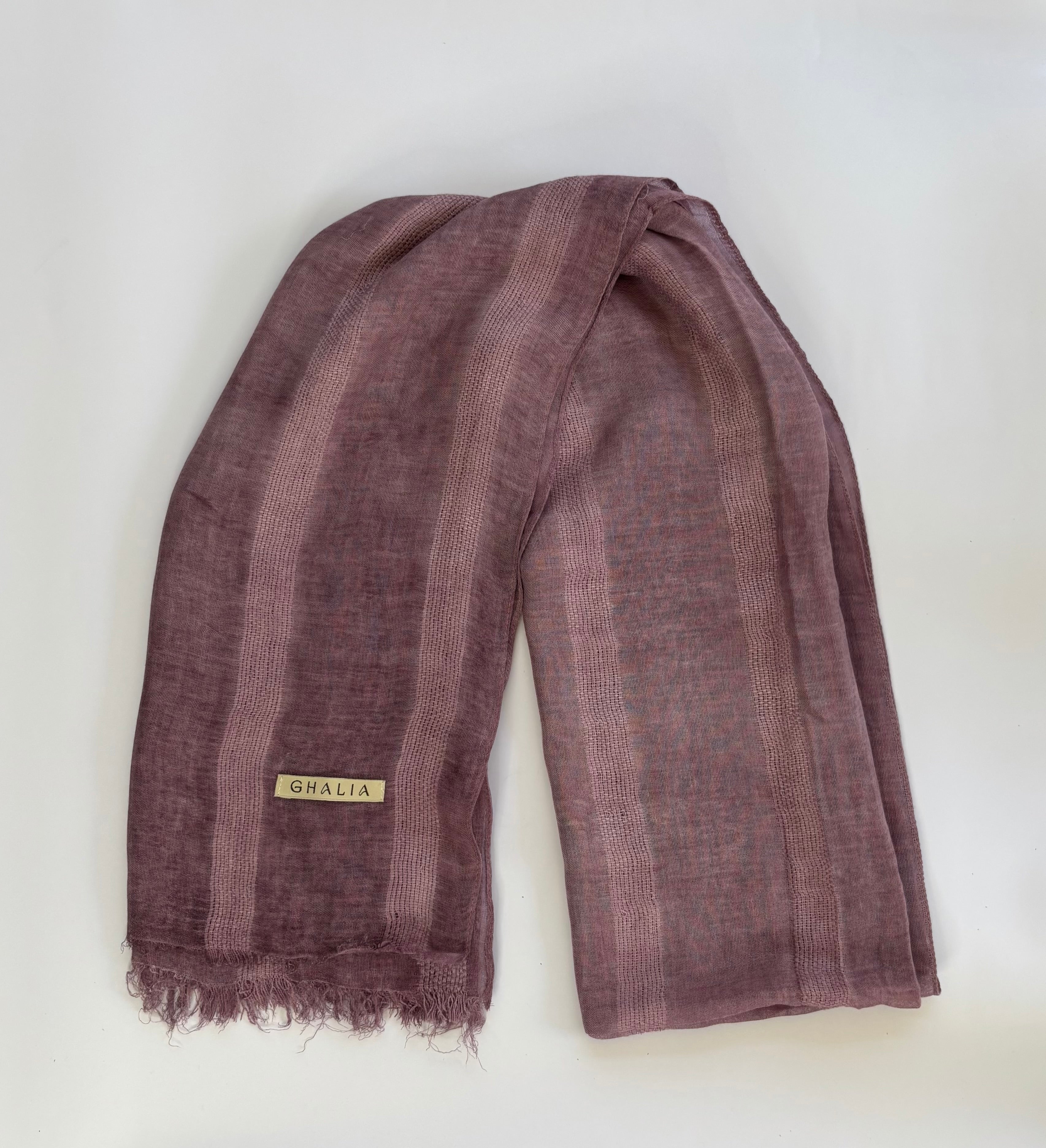 Grape striped hijab