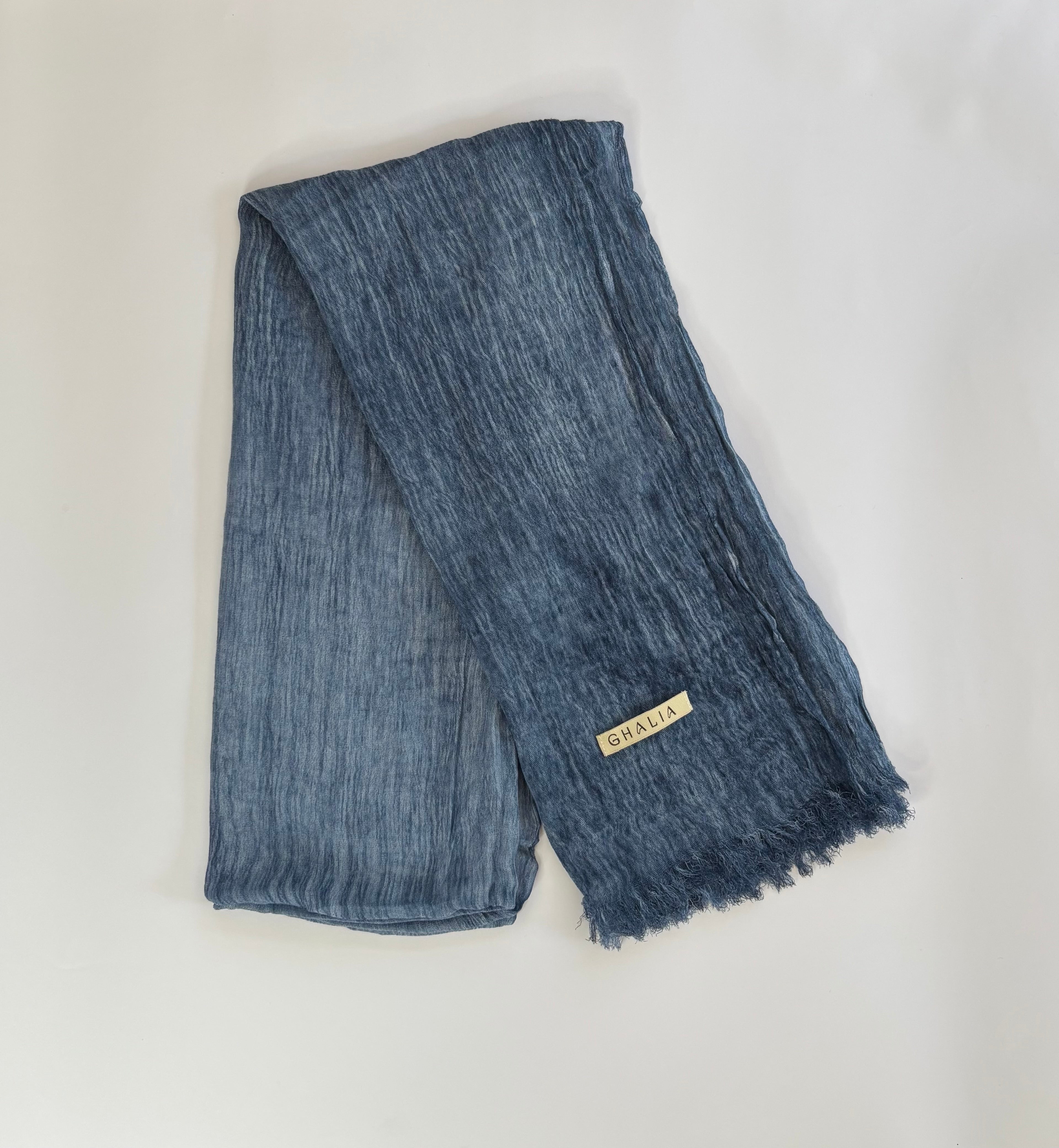 Blue jeans Kuwaiti cotton crinkle