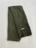 Dark Olive Kuwaiti Cotton Crinkle