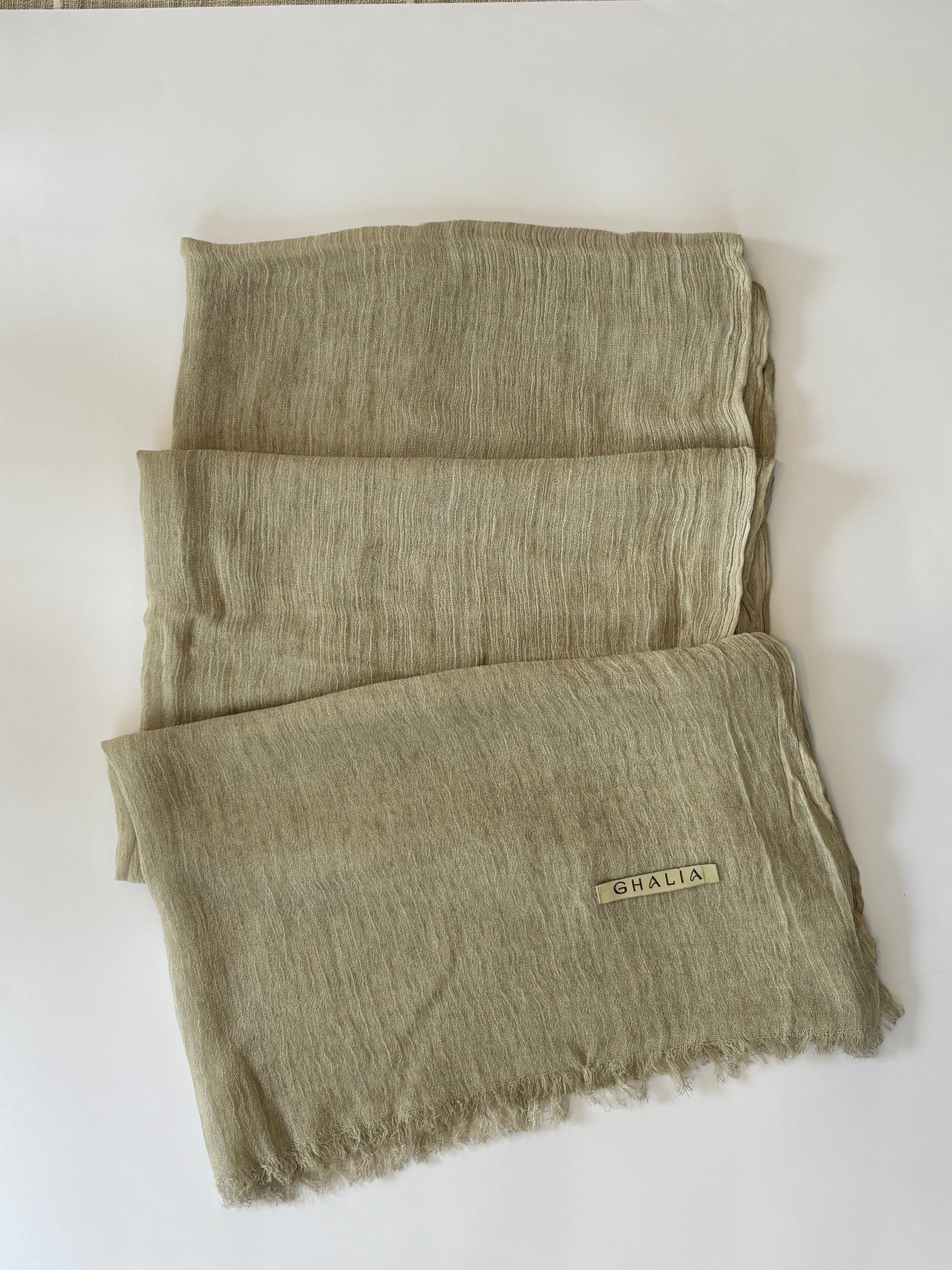 Beige Kuwaiti Cotton crinkle