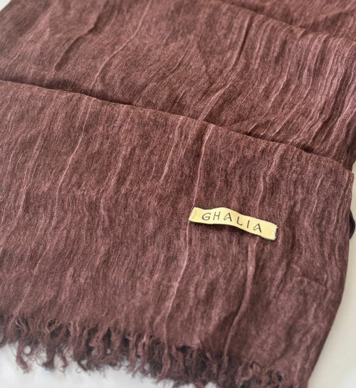 Burgundy Kuwaiti cotton crinkle