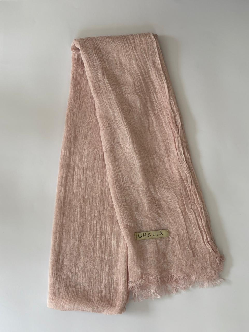 Baby Pink Kuwaiti Cotton crinkle