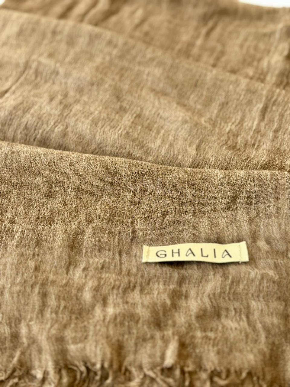 Mocha Kuwaiti Cotton Crinkle