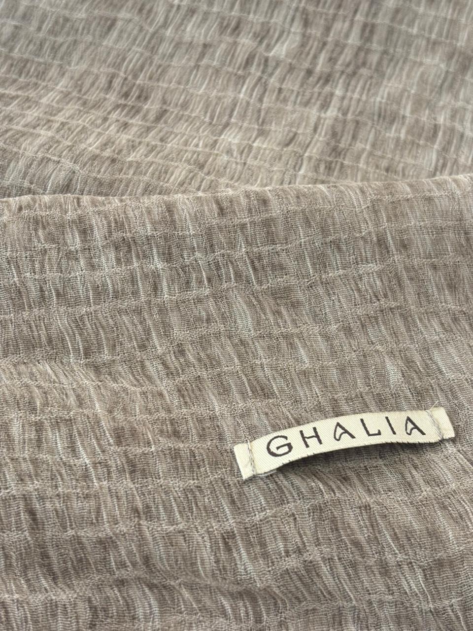 Beige Premium square cotton crinkle