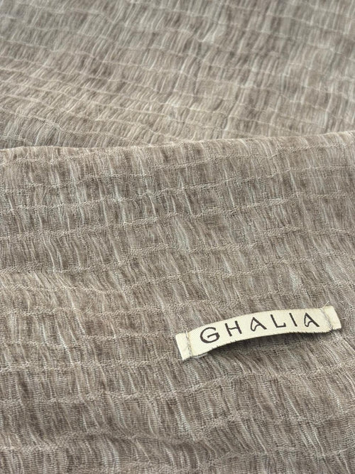 Beige Premium square cotton crinkle