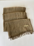 Dark beige Premium square cotton crinkle